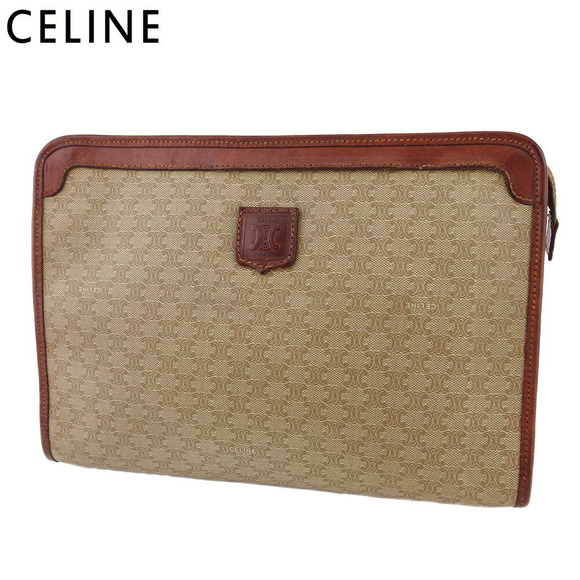 Celine leather bag beige Shoulder macadam clutch Bag brown - Picture 1 of 6